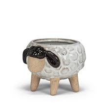 Cache-pot - Grande jardinière mouton sur pattes – 3 po H - 27-CRITTER-827-LG