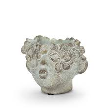 Cache-pot - Mini jardinière visage bisous avec doré – 4 po H - 27-BESO-042