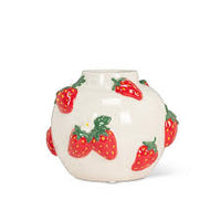 Grand vase rond à fraises – 7 po H - 27-FRUITY-01-LG