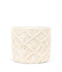 Cache-pot - Grande jardinière style macramé – 7 po D - 27-BOHO-440-LG