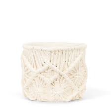 Macramé Plant Hanger - 5 in D - 27-BOHO-440-MD