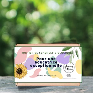 Semence - Boîtier de semences 'Pour une éducatrice exceptionnelle' Biologique - Semences du portage