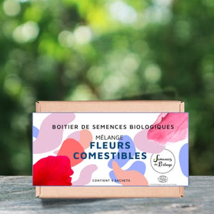 Semence - Boîtier de semences 'Mélange fleurs comestibles' Biologique - Semences du portage
