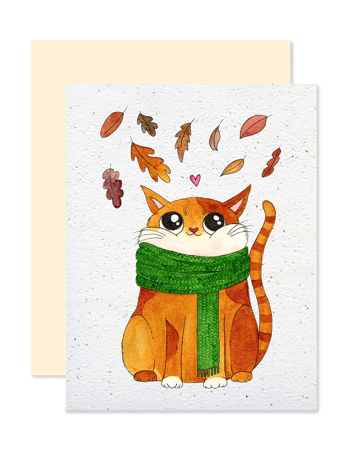 Carte à planter - Chat automne  - Emmanuelle Langelot - Illustrations