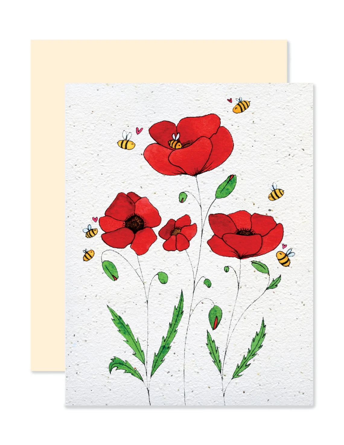 Carte à planter - Coquelicots - Emmanuelle Langelot - Illustrations