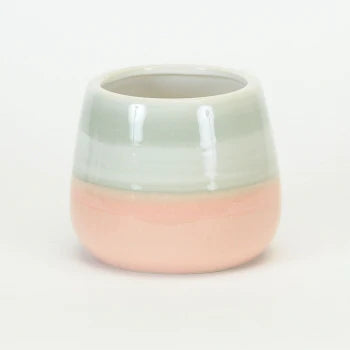 Pot gris blush large '3747' - 5.5" (rose / gris)