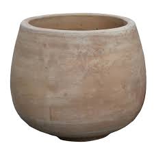 Cache-pot décoratif texture rugueuse taupe – 5 po - 27-SANDY-138-TAUPE