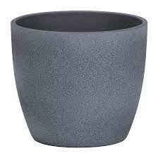 Pot 28cm/11" Dark Stone Ceramic