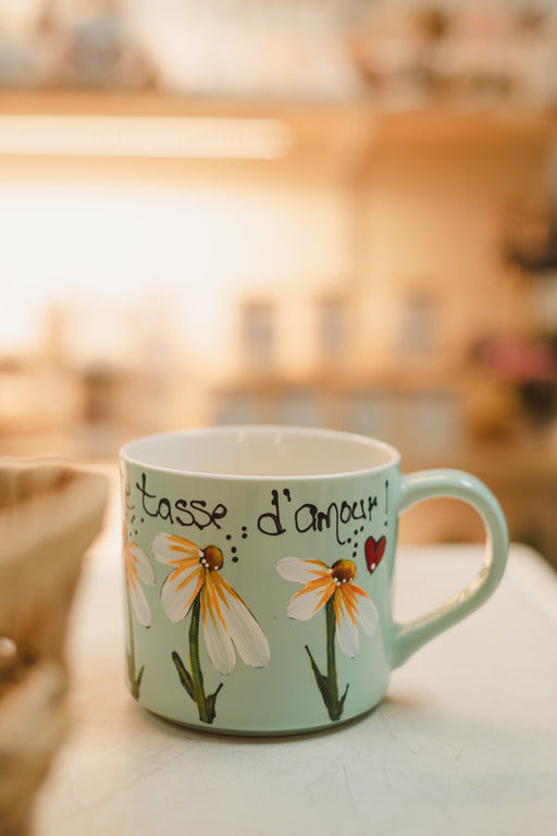 Flasque Isotherme Avec Tasse Intégrée - Motif Fleurs Sauvages, 350 Ml, Acier Inox - 8