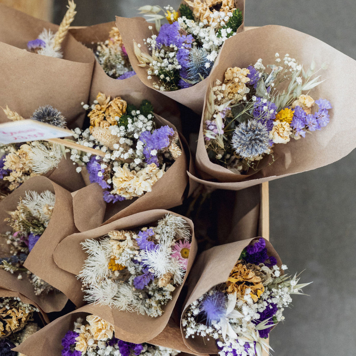 bouquet fleurs séchées