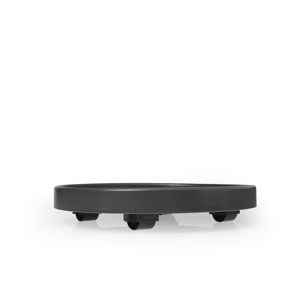 Soucoupe plastique avec roues anthracite - Plast Saucer w/Wheels 30cm/12" Anth