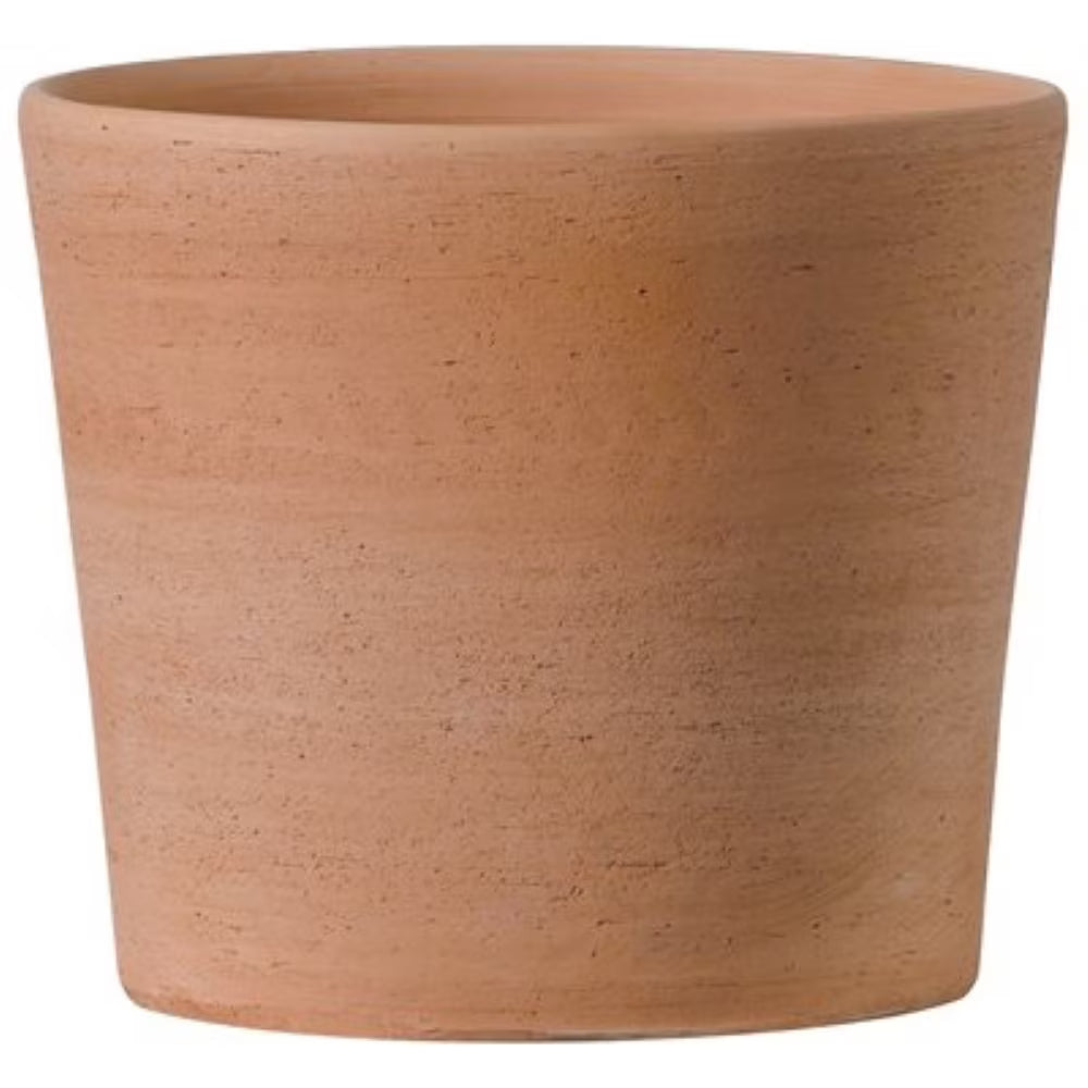 Pot Terracotta Clay Cylinder Pot 30cm/12" Bleach w/Hole