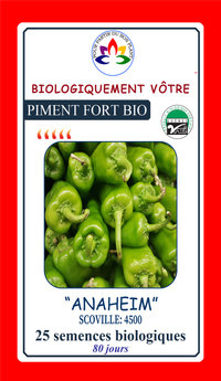 Sachet de semences - Piment Anaheim BIO - Biologiquement Vôtre