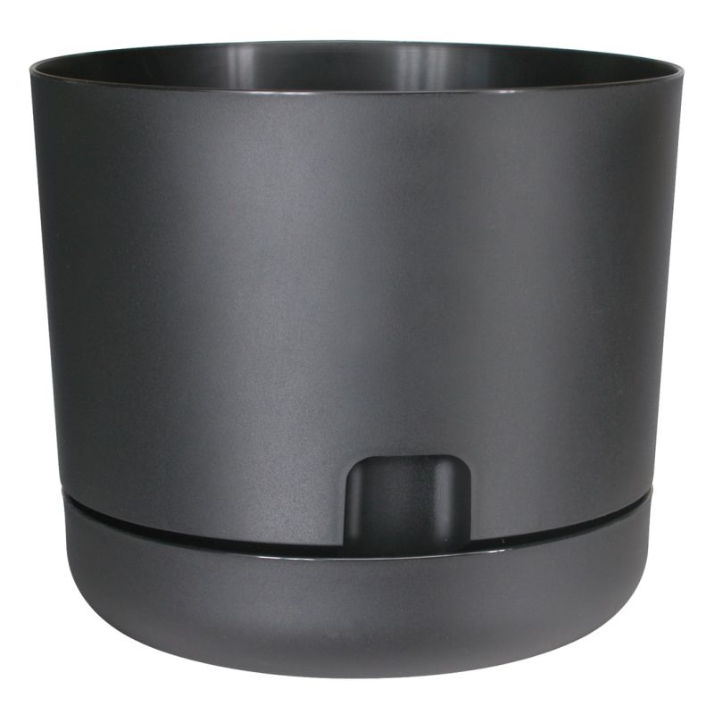 Pot plastique noir - DCN 10" Self-Watering Black Oasis Planter