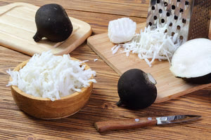 Seed - Black Radish 'Schwarzer Runder' - Portage Seeds