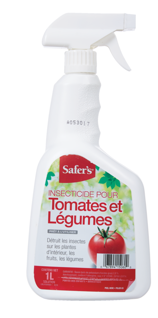 Savon Insecticide Safer's Pour Tomates et Legumes - prêt-à-utiliser, 1 L