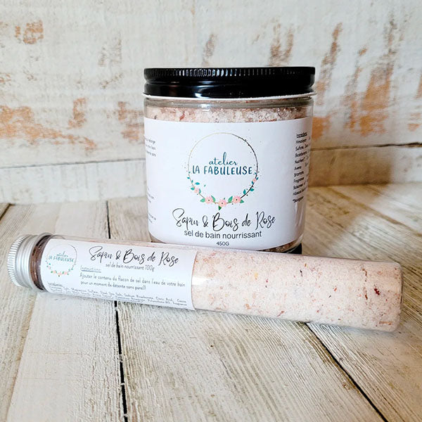 Sel de bain Sapin et bois de rose 100g - Atelier La Fabuleuse