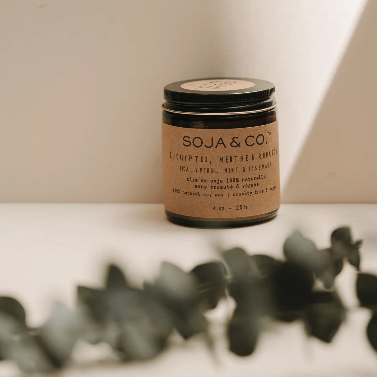 Bougie | Eucalyptus, Menthe & Romarin - Soja & co