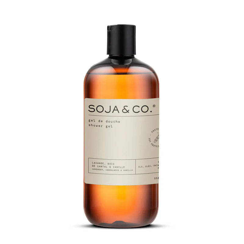 Gel de douche | Lavande, Bois de santal & Vanille - Soja & co -  550ml - Soja & co