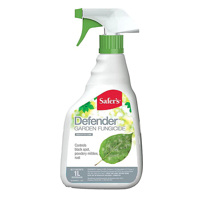Safer’s Defender Garden Fungicide Ready-to-Use Spray III – 1L